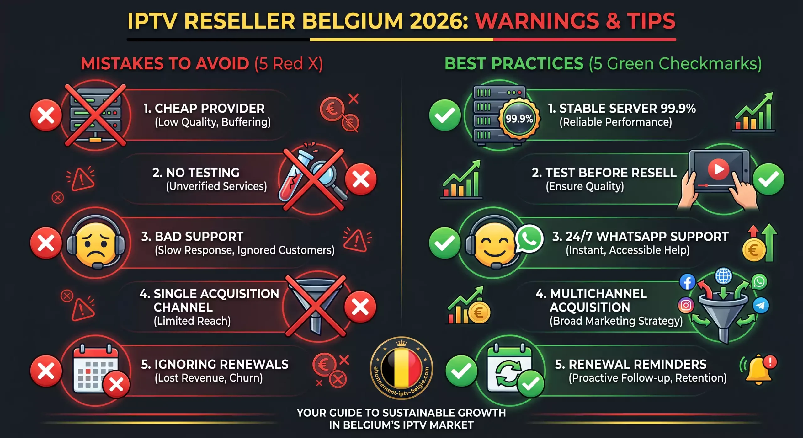 revendeur iptv belgique